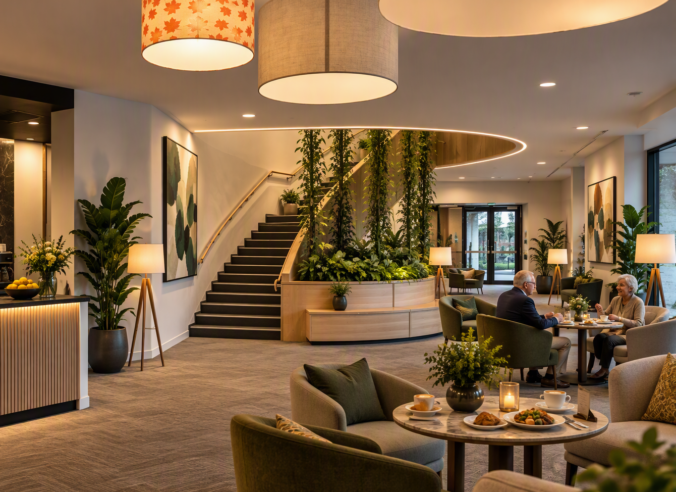 Lobby and Cafe 